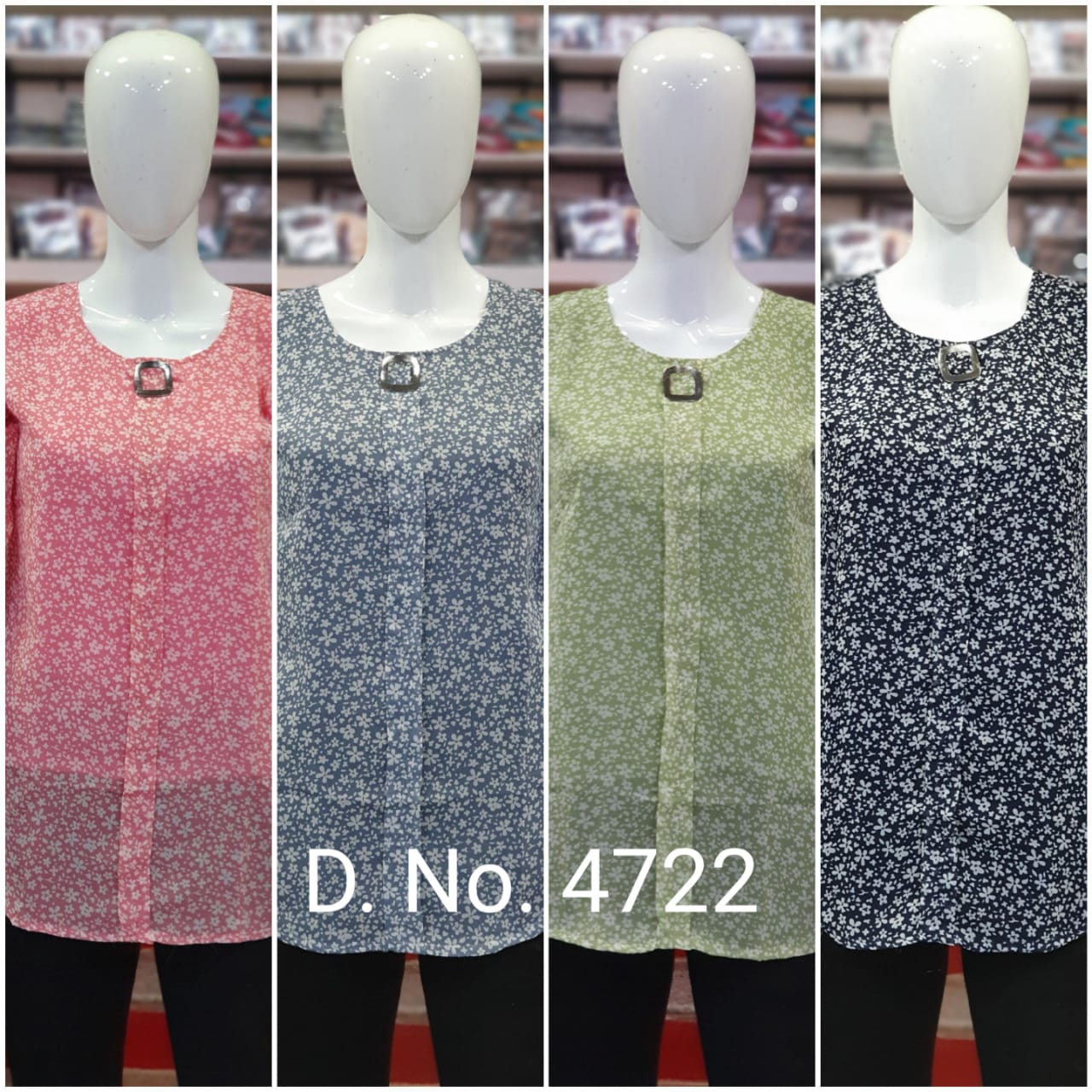 Ff 4722 Georgette Fancy Wear Printed Top Collection